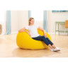 Надувное кресло INTEX 68569, флок, 107×104×69 см, жёлтый